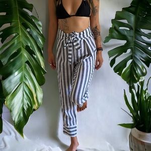 Seaside Striped Linen Pants